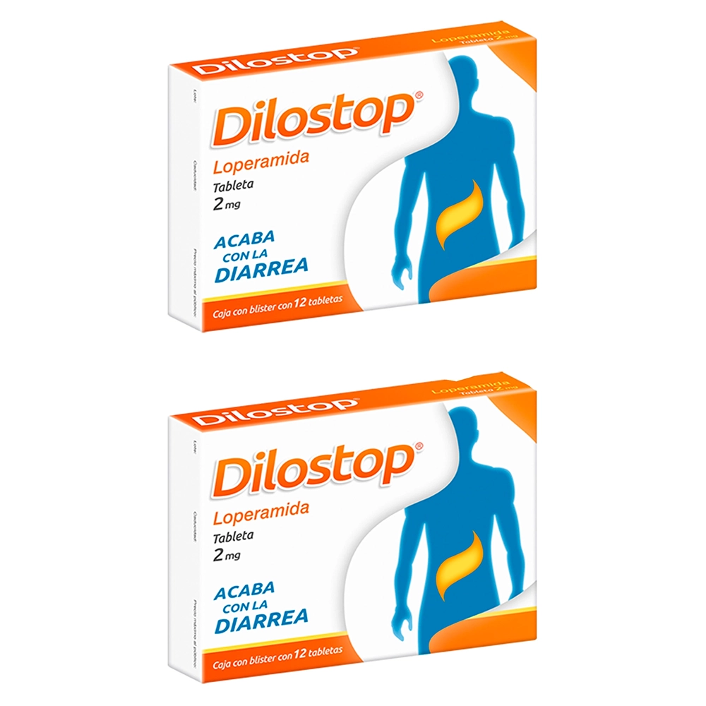 637902088180 1 dilastop 2 mg dos cajas con 12 tabs c/u loperamida 2 mg tableta 28 tableta(s)