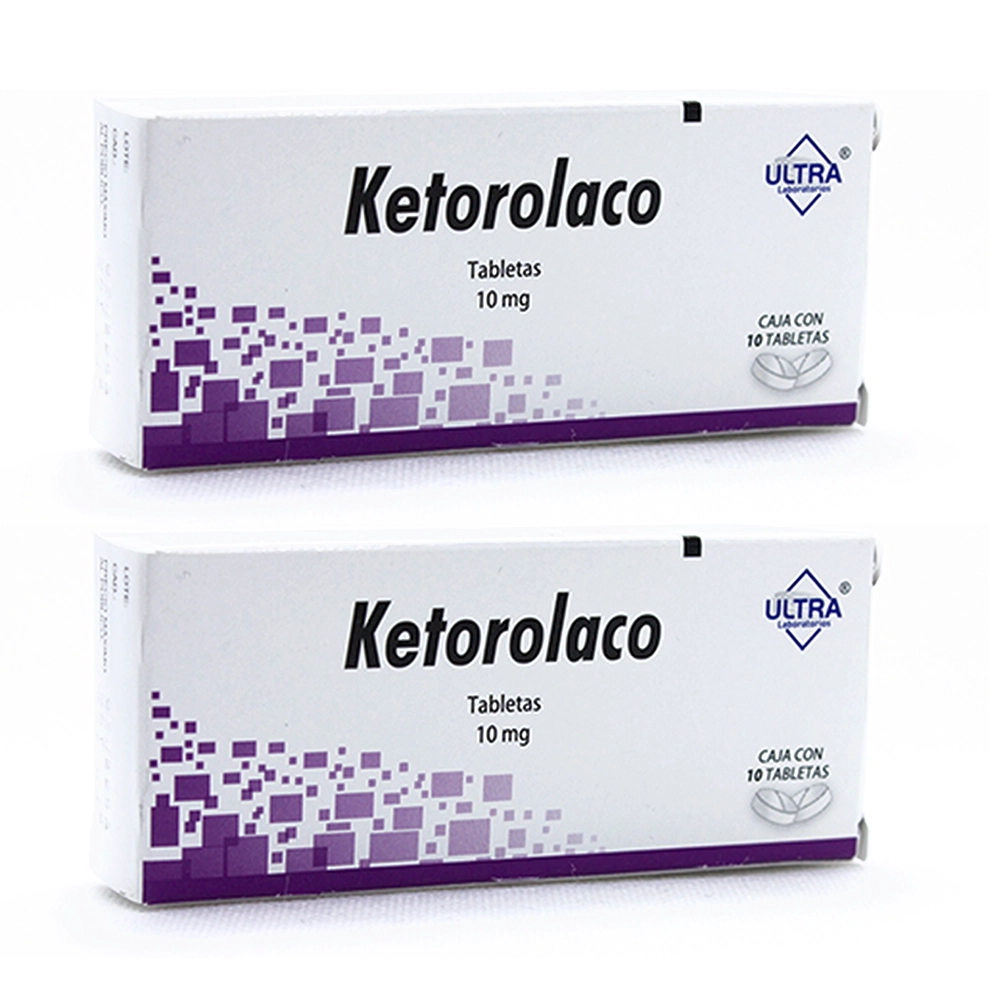 637902853818 1 ketorolaco 10 mg dos cajas con 10 tabs c/u ketorolaco 10 mg tableta 20 tableta(s)