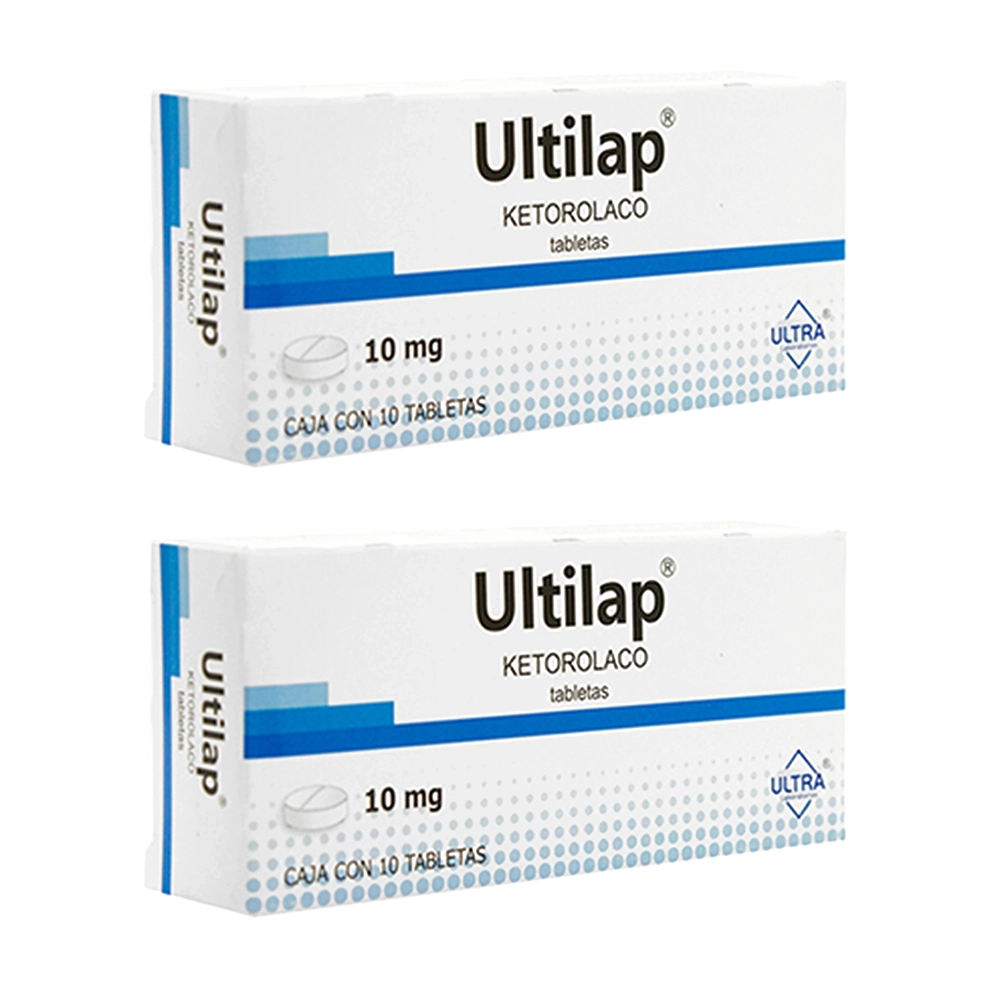 637902884317 1 ultilap 10 mg dos cajas con 10 tabs c/u ketorolaco 10 mg tableta 20 tableta(s)