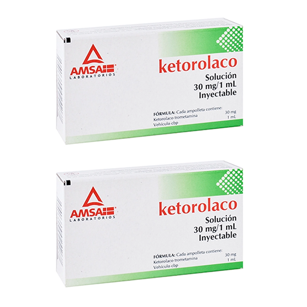 637902962121 1 ketorolaco 30 mg dos cajas con tres ampolletas c/u ketorolaco 30 mg ampolleta 6 ampolletas