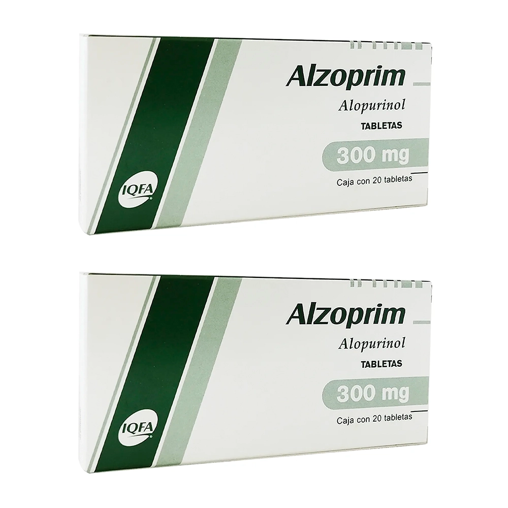 642613082662 1 alzoprim 300 mg dos cajas con 20 tbs c/u alopurinol 300 mg tableta 40 tableta(s)