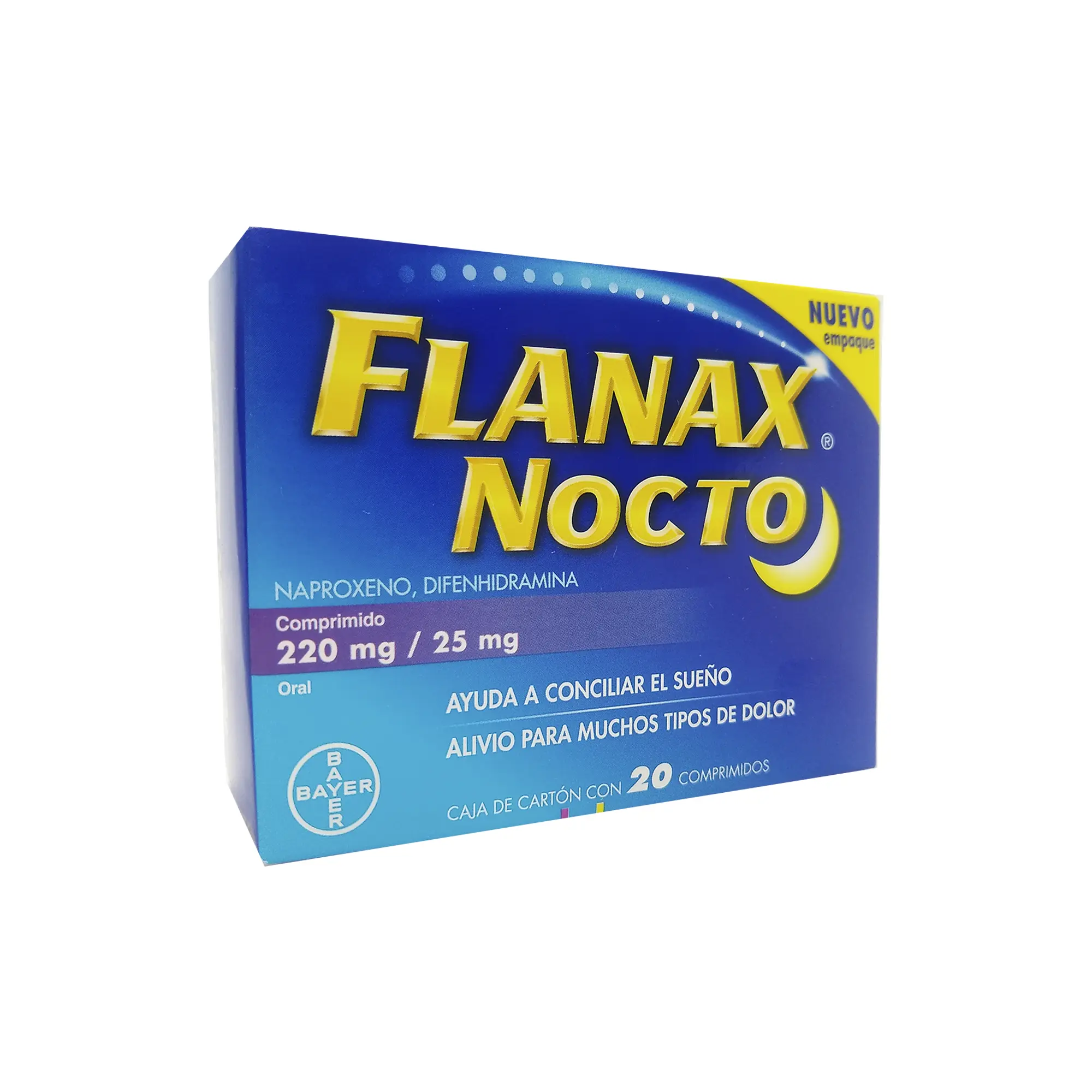 7501008499092 1 flanax  nocto difenhidramina - naproxeno 220 / 25 mg tableta 20 tableta(s)