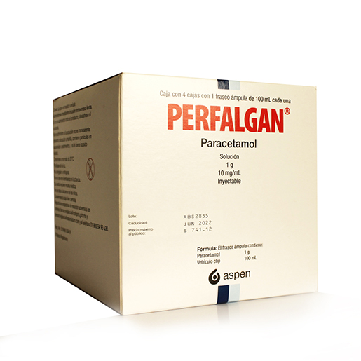 7501041990051 1 perfalgan paracetamol 1 g / 100 ml solución 4 frasco Ámpula