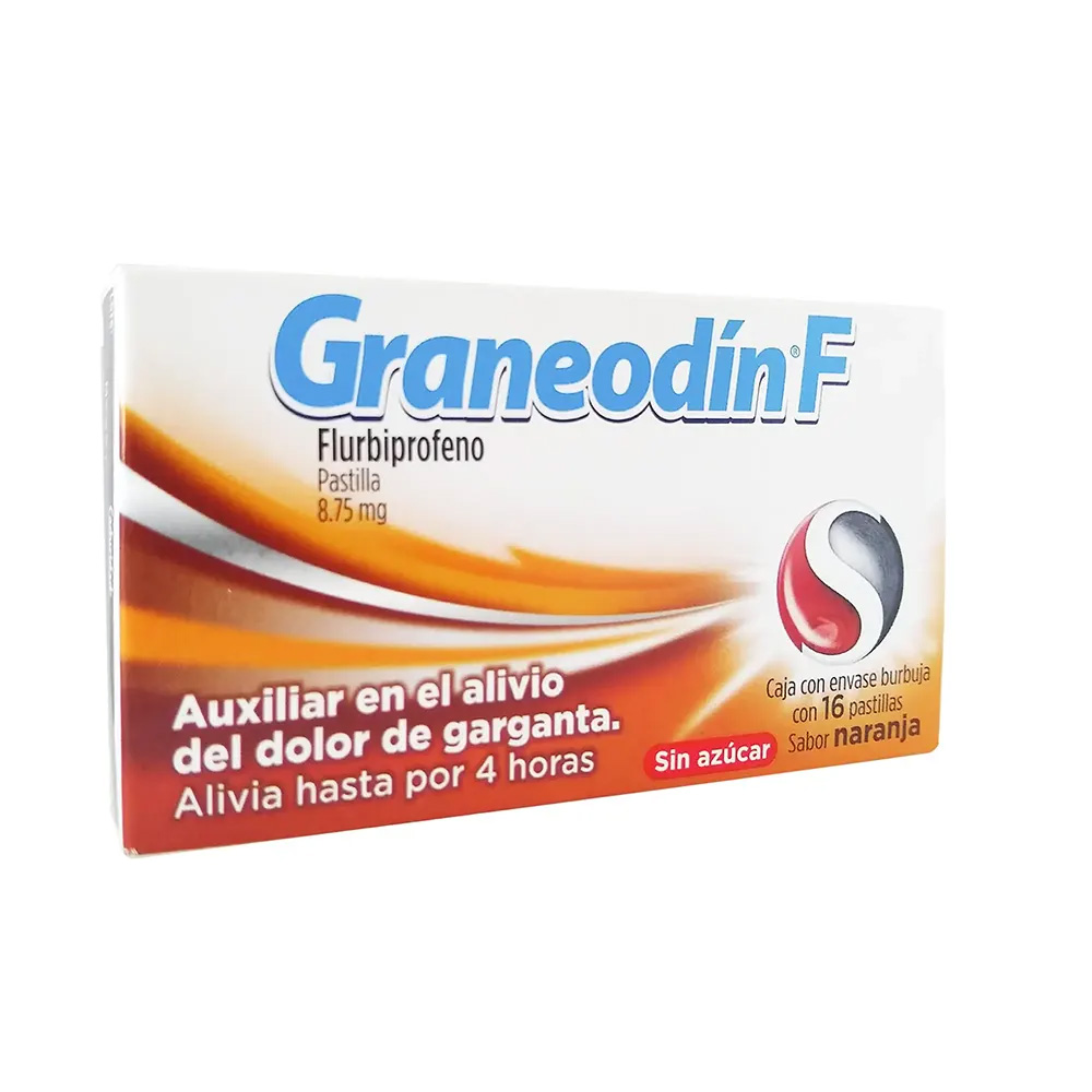 7501058715487 1 graneodin f naranja flurbiprofeno 8.75 mg pastilla 16 pastillas