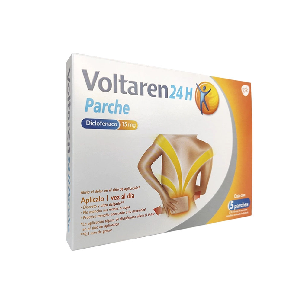 7501065027740 1 voltaren 24 h diclofenaco 15 mg parche 5 parche