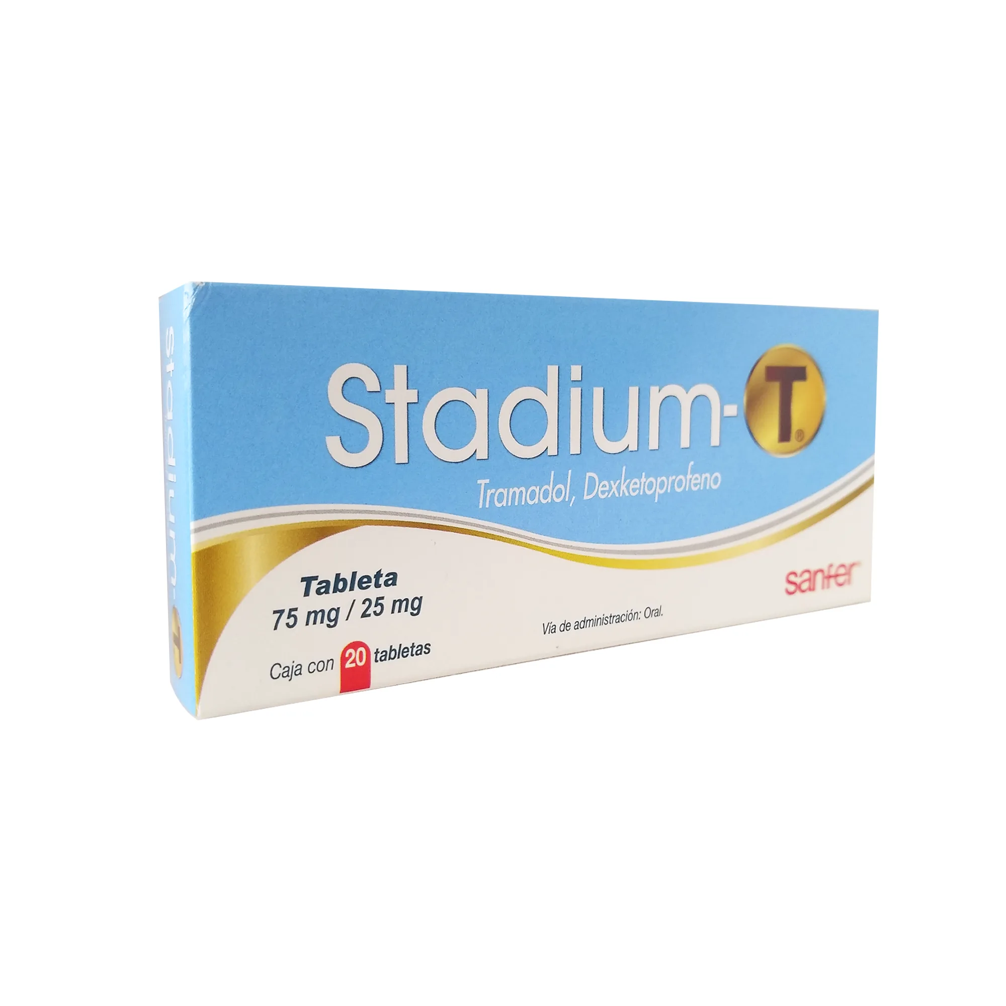 7501070635794 1 stadium-t dexketoprofeno - tramadol 25 / 75 mg tableta 20 tableta(s)