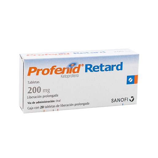 7501072340603 1 profenid ketoprofeno 200 mg tableta liberación retardada 20 tableta(s)