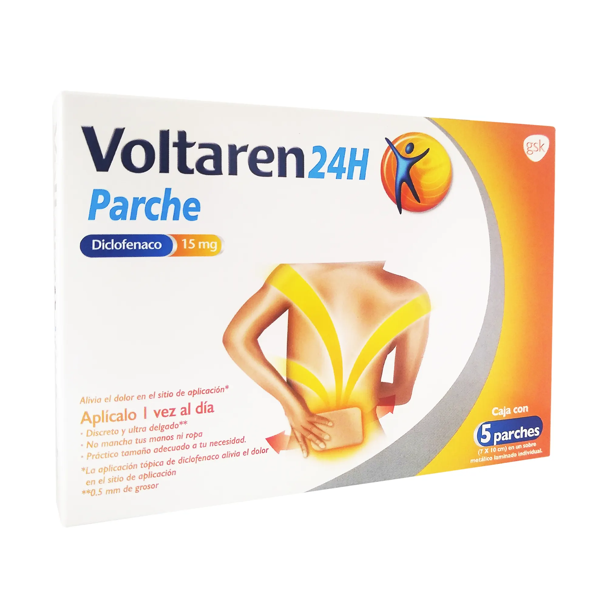 7501094915353 1 voltaren parches diclofenaco 15 mg parche 5 parche