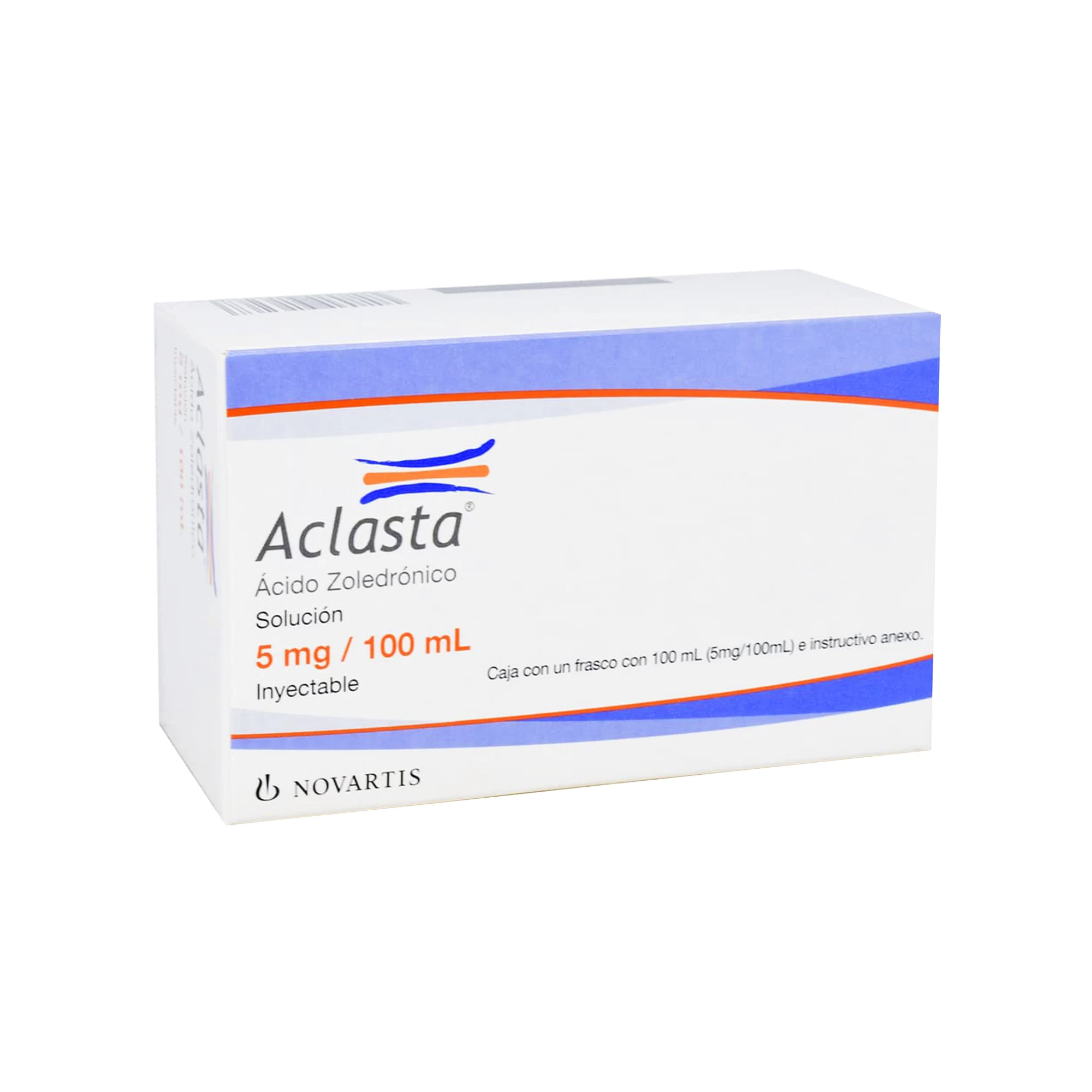 7501094916268 1 aclasta acido zoledronico 5 mg / 100 ml solución 1 frasco Ámpula