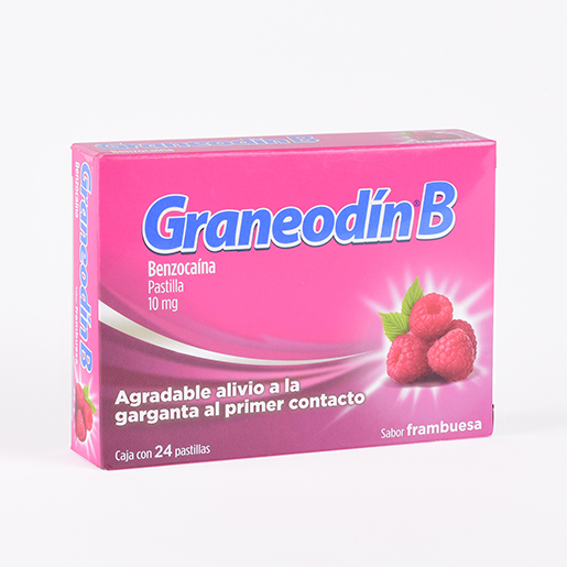 7501095409004 1 graneodinb frambuesa benzocaina 10 mg pastilla 24 pastillas