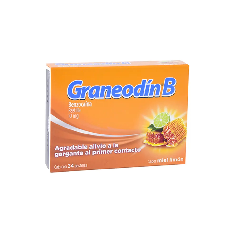 7501095409059 1 graneodinb miel-limÓn benzocaina 10 mg pastilla 24 pastillas