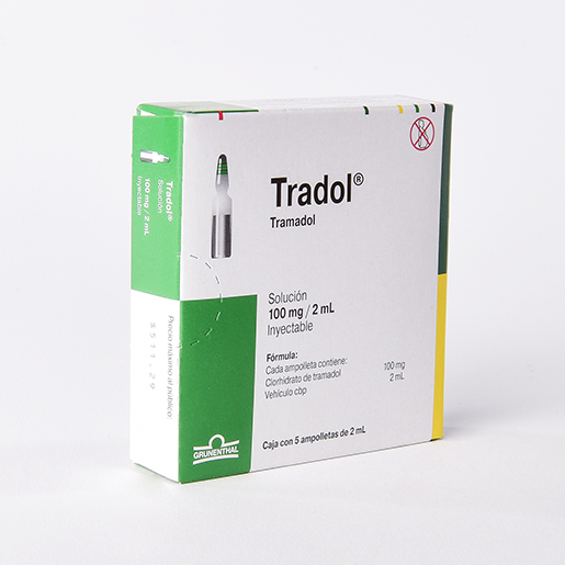 7501124760076 1 tradol tramadol 100 mg suspensión inyectable 5 ampolleta