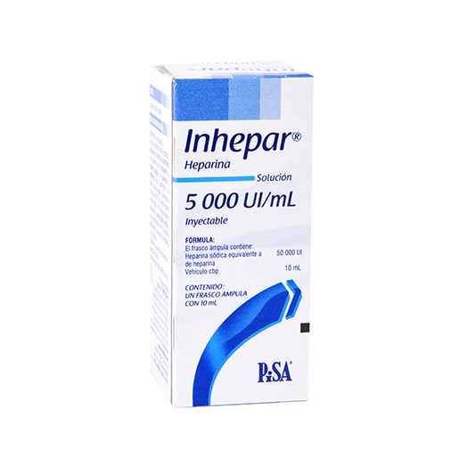 7501125115639 1 inhepar heparina 5000iu solución inyectable 1 frasco Ámpula