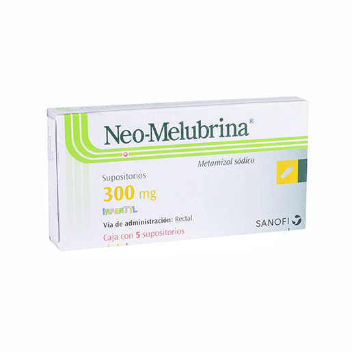 7501165000308 1 neo-melubrina metamizol sodico 300 mg supositorio 5 supositorios