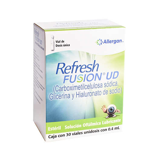 7501201401618 1 refresh fusion ud solucion oftalmica lubricante carmelosa sodica 5 / 10 / 10 mg solución gotas 30 unidosis