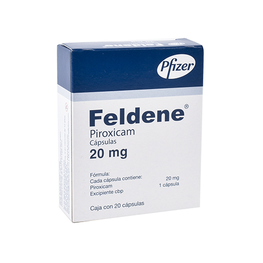 7501287668325 1 feldene piroxicam 20 mg cápsula 20 cápsula(s)