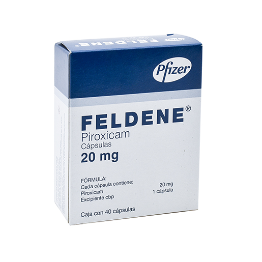 7501287668431 1 feldene piroxicam 20 mg cápsula 40 cápsula(s)