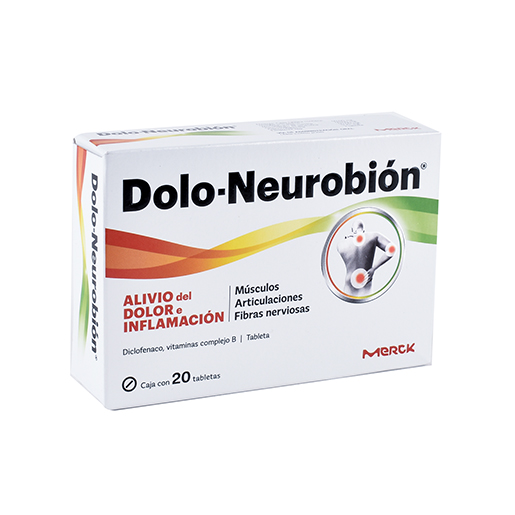 7501298223704 1 dolo-neurobion diclofenaco - complejo b 50 / 50 / 50 / 0.25 mg tableta 20 tableta(s)