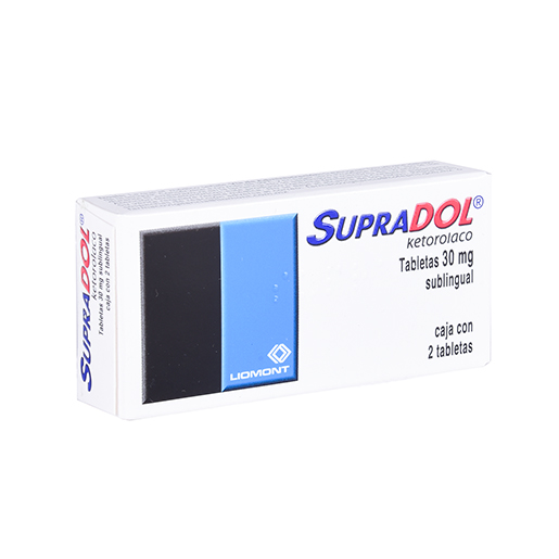 7501299306123 1 supradol - sublingual ketorolaco 30 mg tableta sublingual 2 tableta(s)