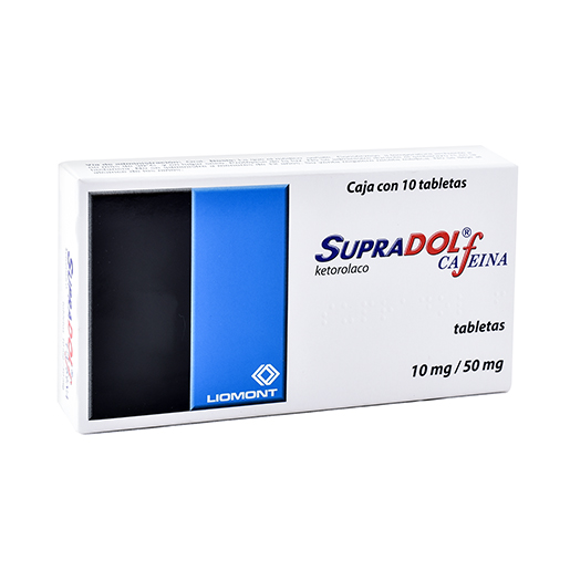 7501299307212 1 supradol f ketorolaco - cafeina 10 / 50 mg tableta 10 tableta(s)