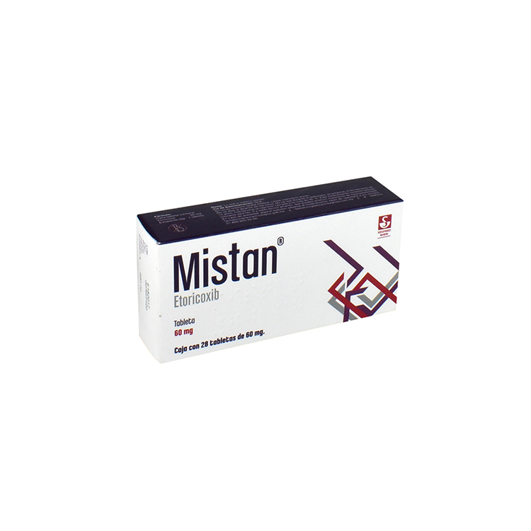 7501300420701 1 mistan etoricoxib 60 mg cápsula 28 cápsula(s)