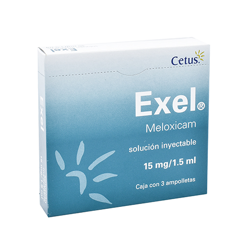 7501314703449 1 exel meloxicam 15 mg ampolleta 3 ampolleta