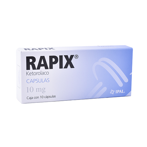 7501314703821 1 rapix ketorolaco 10 mg cápsula 10 cápsula(s)