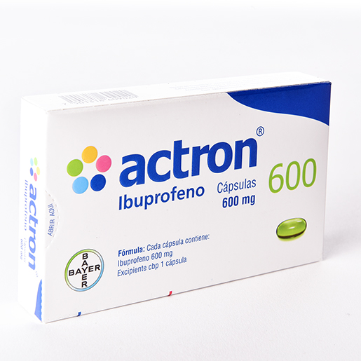 7501318609020 1 actron ibuprofeno 600 mg cápsula 10 cápsula(s)