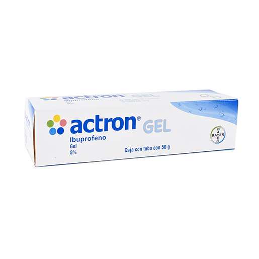 7501318681460 1 actron ibuprofeno 5 g gel 50 gramos