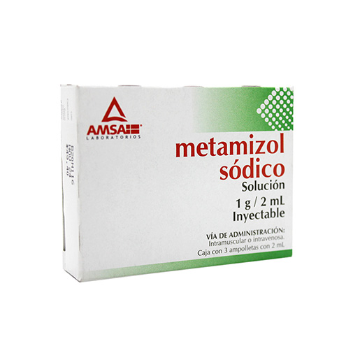 7501349022126 1 metamizol metamizol sodico 1 g / 2 ml solución 3 ampolleta