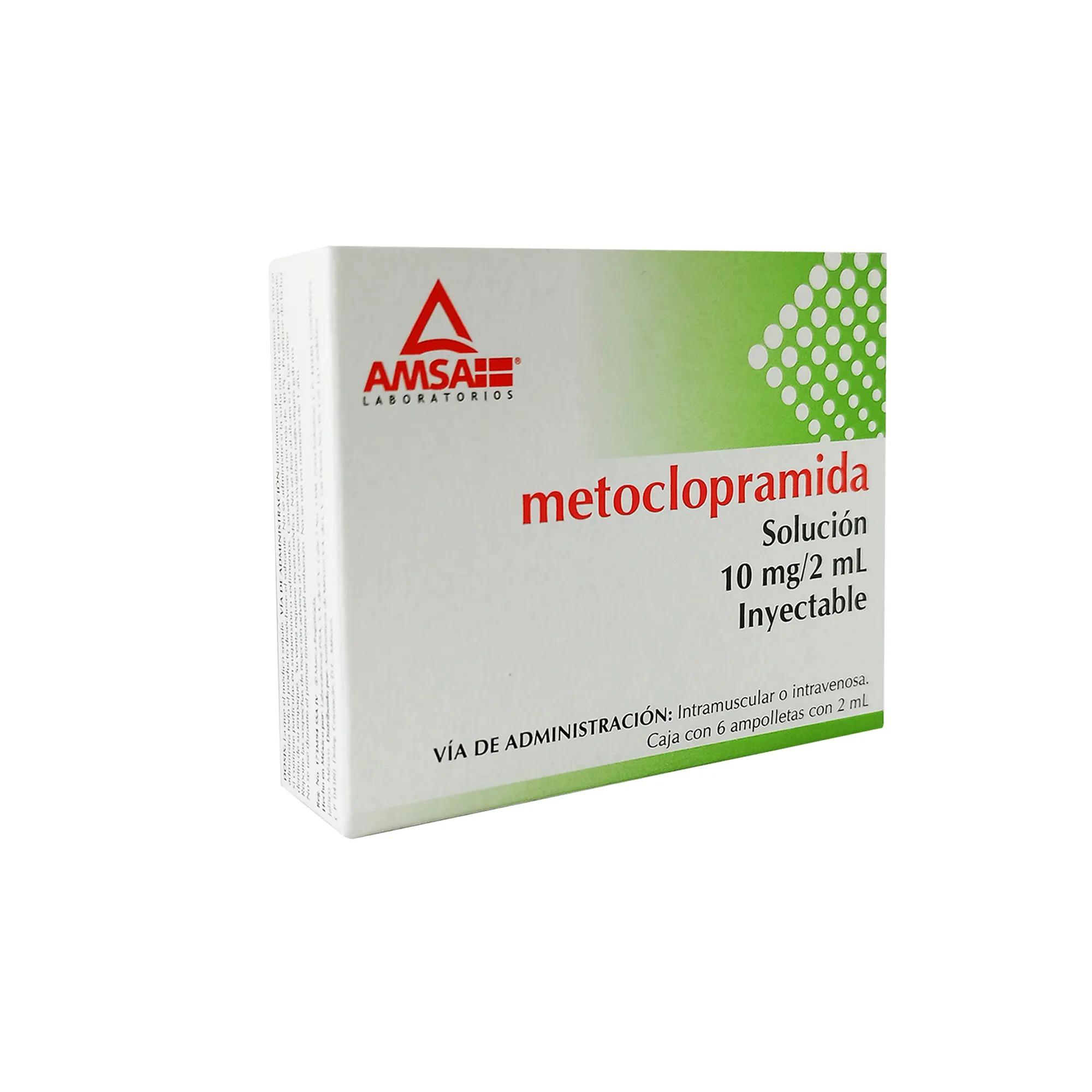 7501349024151 1 metoclopramida metoclopramida 10 mg solución inyectable 6 ampolleta