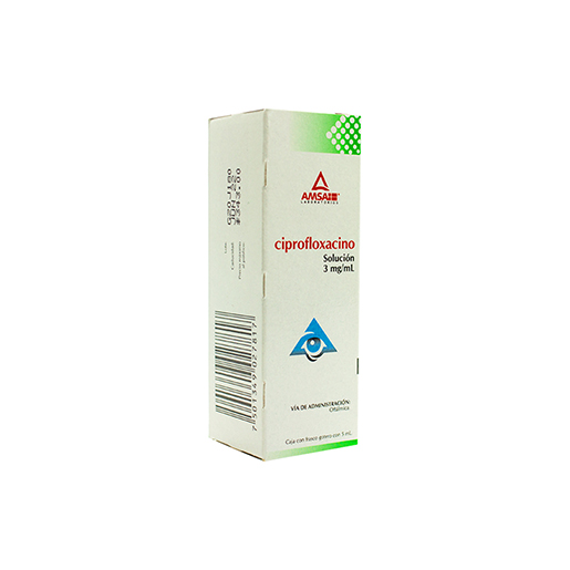 7501349027817 1 ciprofloxacino ciprofloxacino 3 mg/ ml solución gotas 5 mililitro