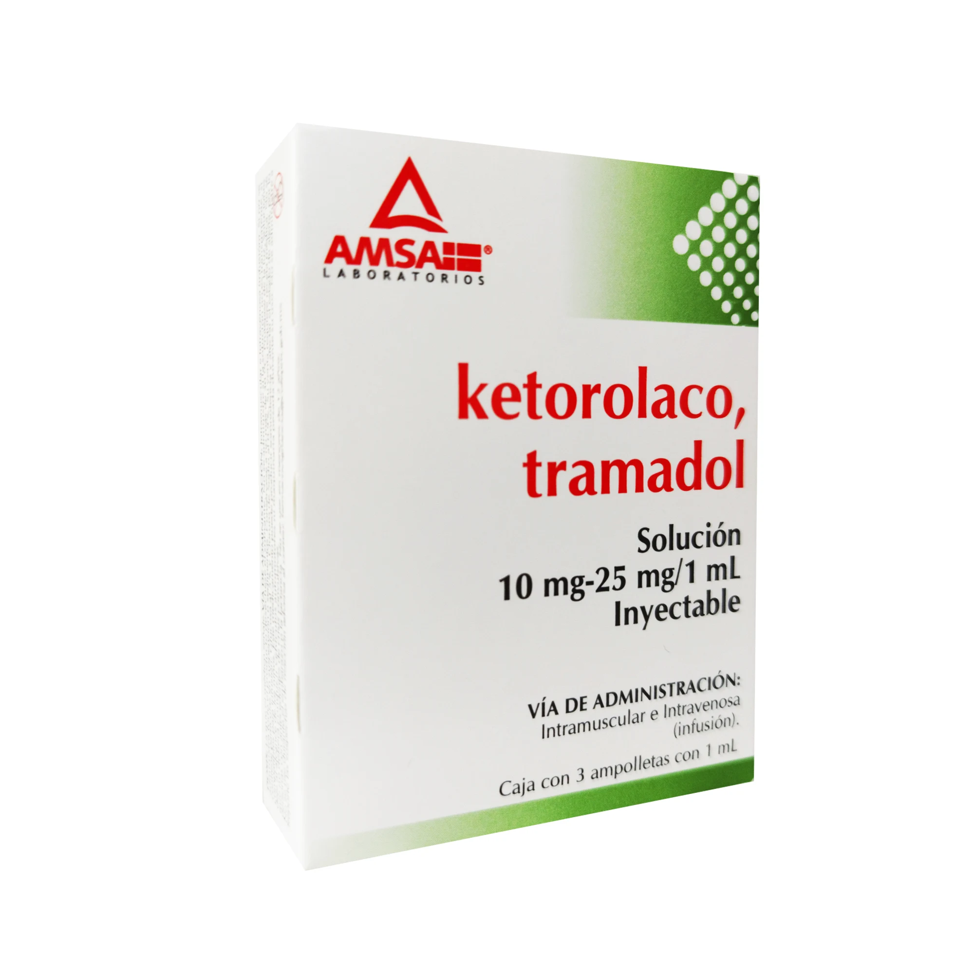 7501349029040 1 ketorolaco - tramadol ketorolaco - tramadol 10 / 25 mg solución inyectable 3 ampolleta