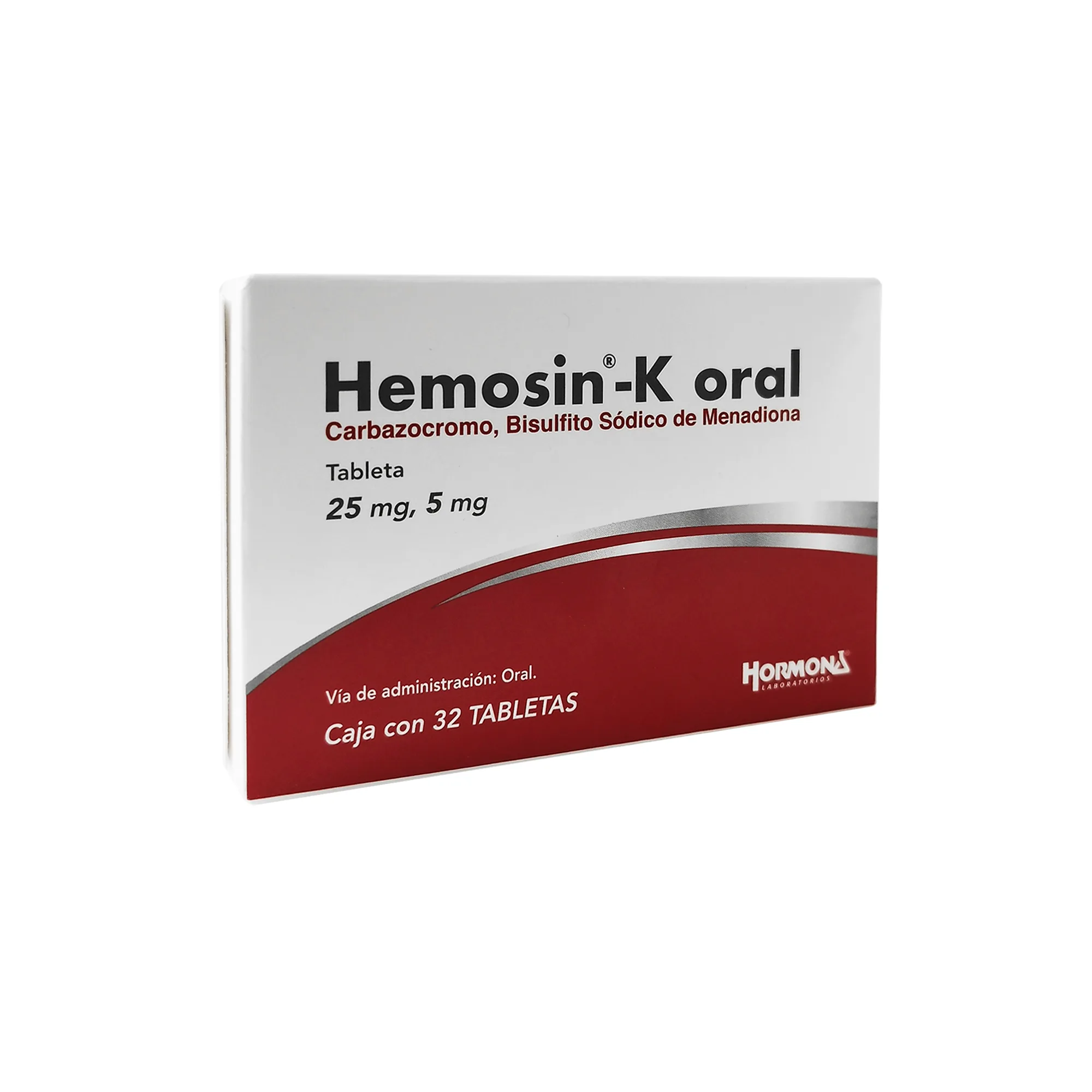 7501385420238 1 hemosin-k carbazocromo - bisulfito sodico de menadiona 25/5 mg tableta 32 tableta(s)