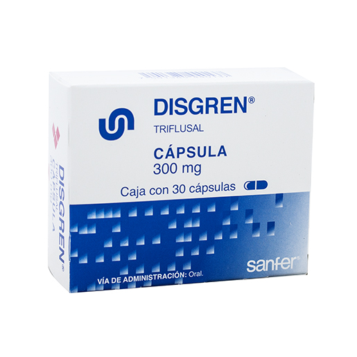 7501385440137 1 disgren triflusal 300 mg cápsula 30 cápsula(s)