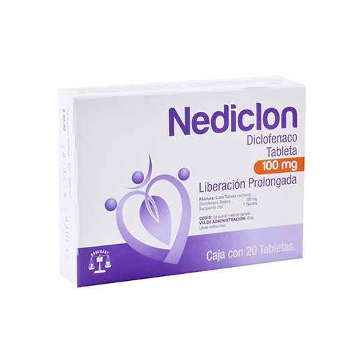 7501537102845 1 nediclon diclofenaco 100 mg tableta liberación prolongada 20 tableta(s)