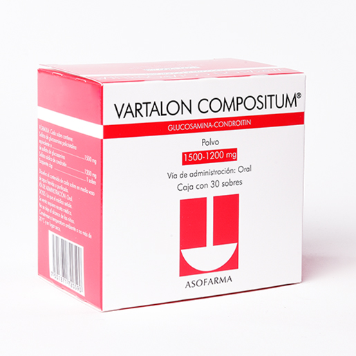 7501871720590 1 vartalon compositum glucosamina - condroitina 1500 / 1200 mg polvo 30 sobre(s)