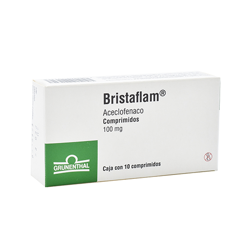 7502209291317 1 bristaflam aceclofenaco 100 mg comprimido 10 comprimido(s)