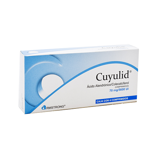 7502216934474 1 cuyulid acido alendronico - colecalciferol 70 mg / 5600 ui tableta 4 tableta(s)