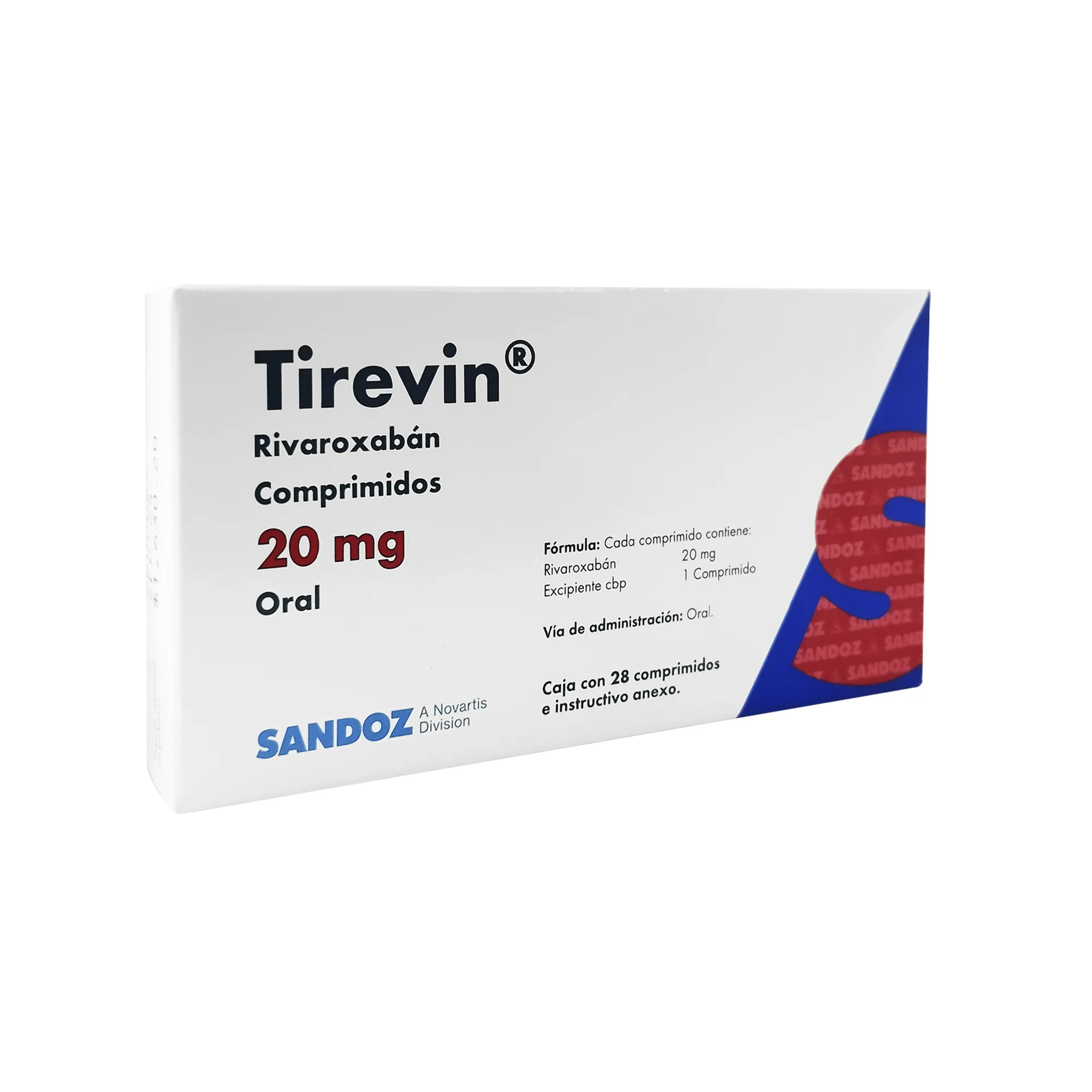 7502216935747 1 tirevin rivaroxaban 20 mg comprimido 28 comprimido(s)