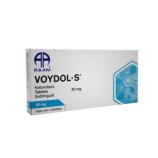 7502227876817 1 voydol-s  - sublingual ketorolaco 30 mg tableta sublingual 4 tableta(s)