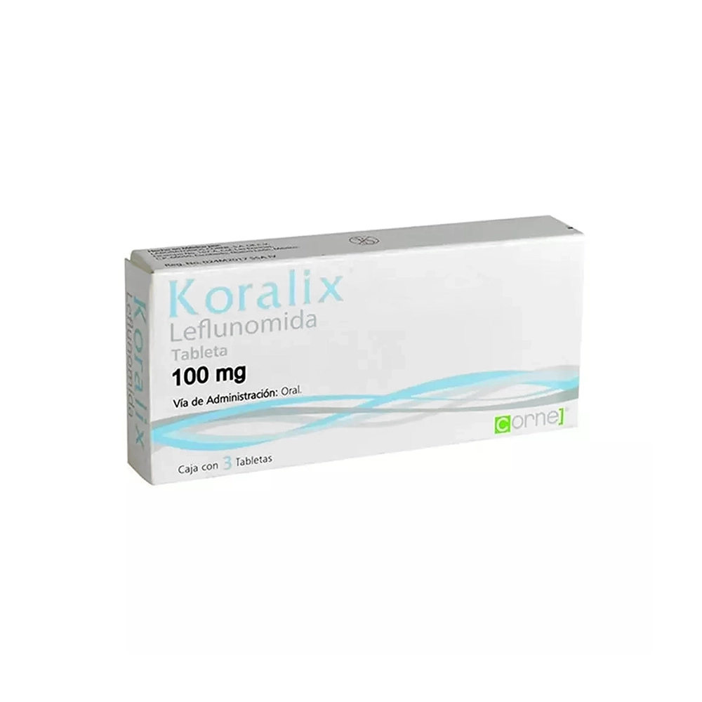 7502242700494 1 koralix leflunomida 100 mg tableta 3 tableta(s)