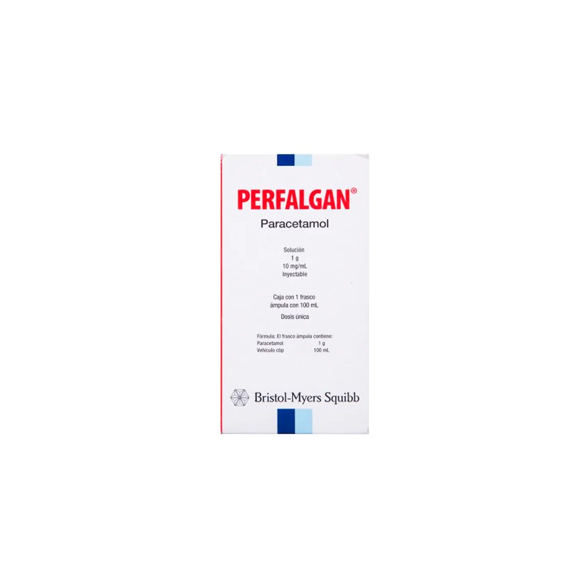 7502253073945 1 perfalgan paracetamol 1 g (10 mg / ml) solución inyectable 1 frasco Ámpula