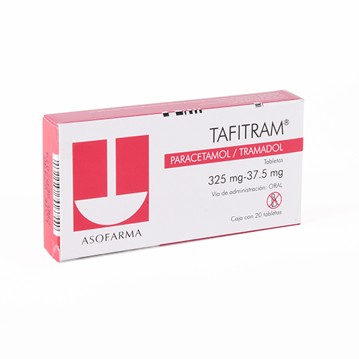 7841141003436 1 tafitram paracetamol - tramadol 325 / 37.5 mg tableta 20 tableta(s)