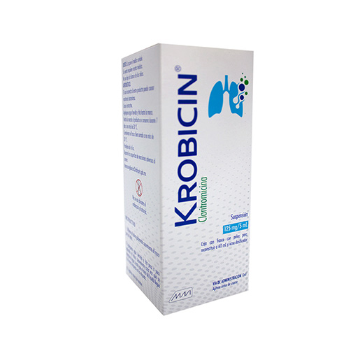 785118752330 1 krobicin claritromicina 125 mg/5 ml polvo suspensión 60 mililitro