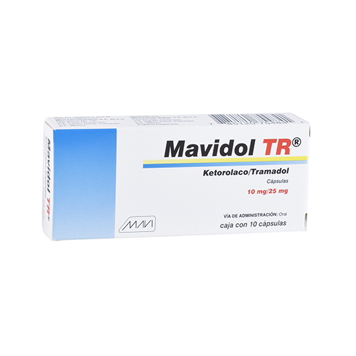 785120754841 1 mavidol tr ketorolako - tramadol 10 / 25 mg cápsula 10 cápsula(s)