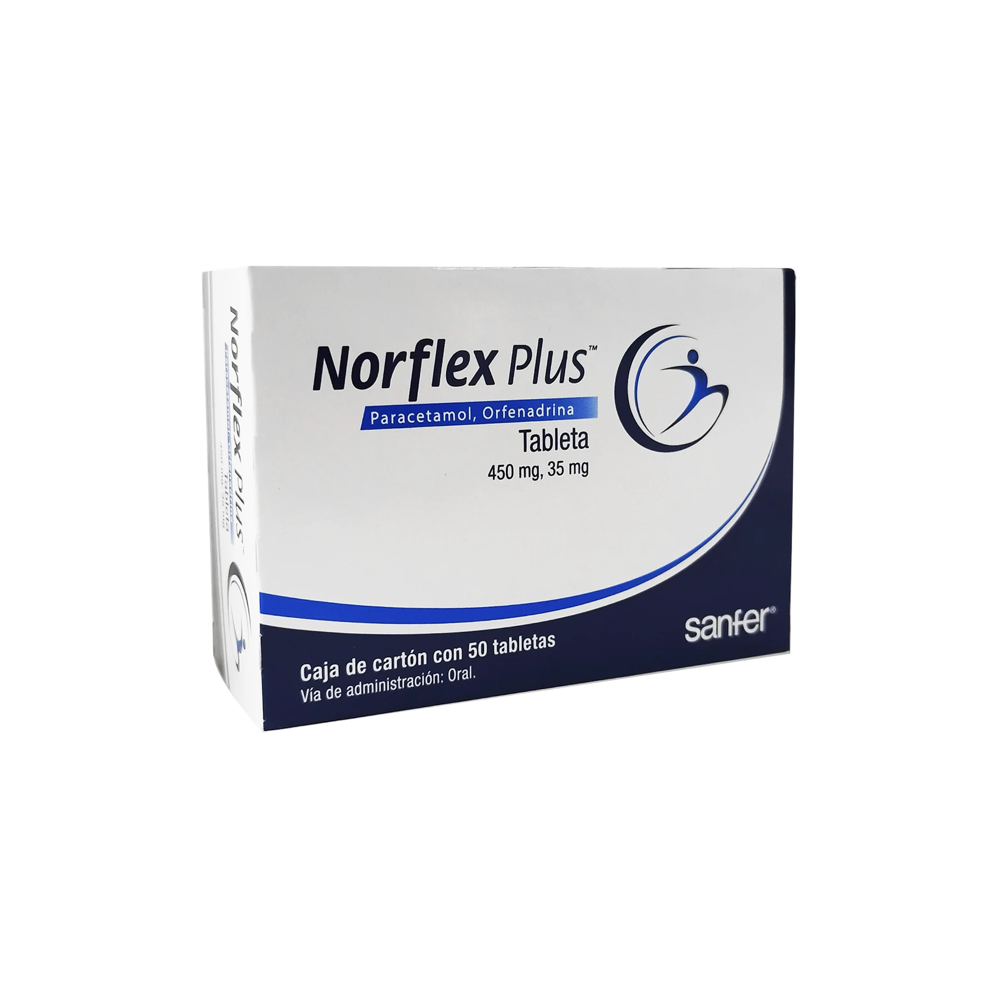 891671002277 1 norflex plus orfenadrina - paracetamol 35/450 mg tableta 50 tableta(s)